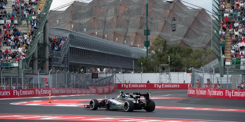 Una acción de un Gran Premio de México de la Fórmula 1