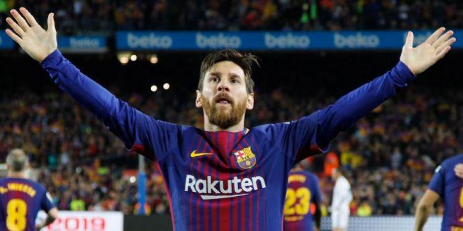 Lionel Messi festeja una anotación en su época con el Barcelona.