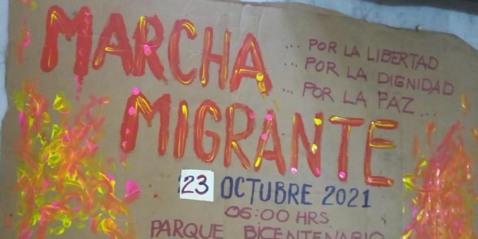 Los migrantes están listos para partir a la CDMX este 23 de octubre