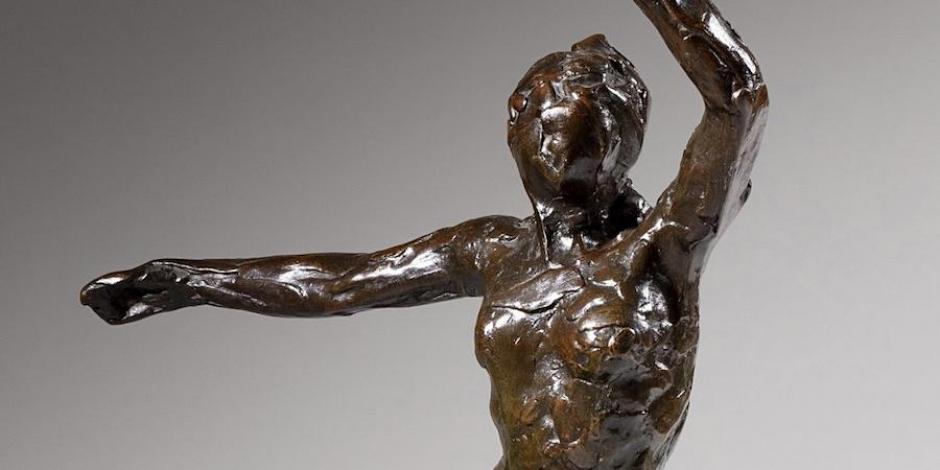 Edgar Degas, Bailarina. Cuarta posición frontal, sobre la pierna izquierda (1885-1890), vaciado en bronce, ca. 1921.