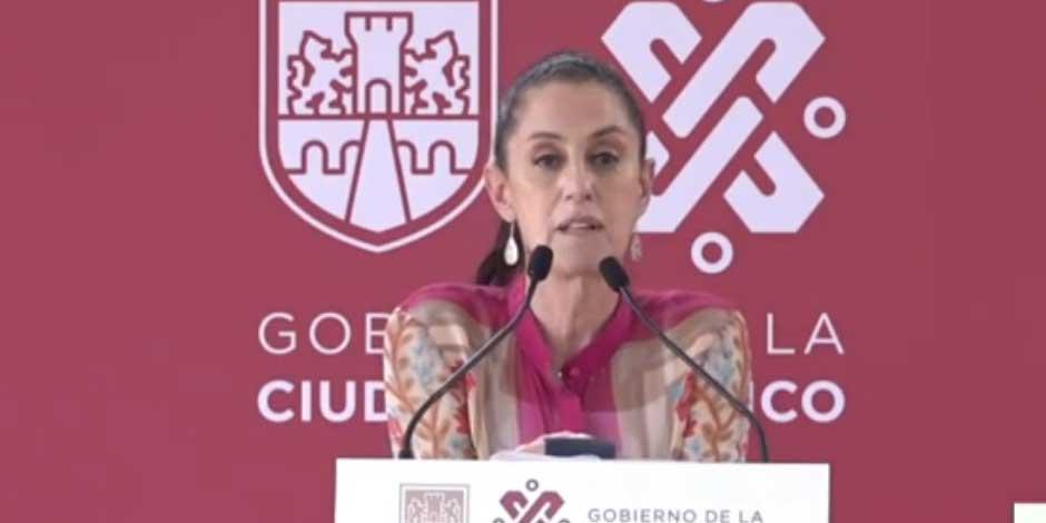 La jefa de Gobierno de la Ciudad de México, Claudia Sheinbaum Pardo