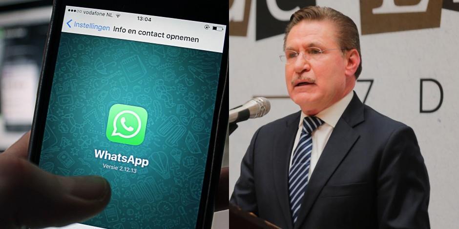 El gobernador de Durango, denuncia "varios intentos" de hackeo de su cuenta de WhatsApp.