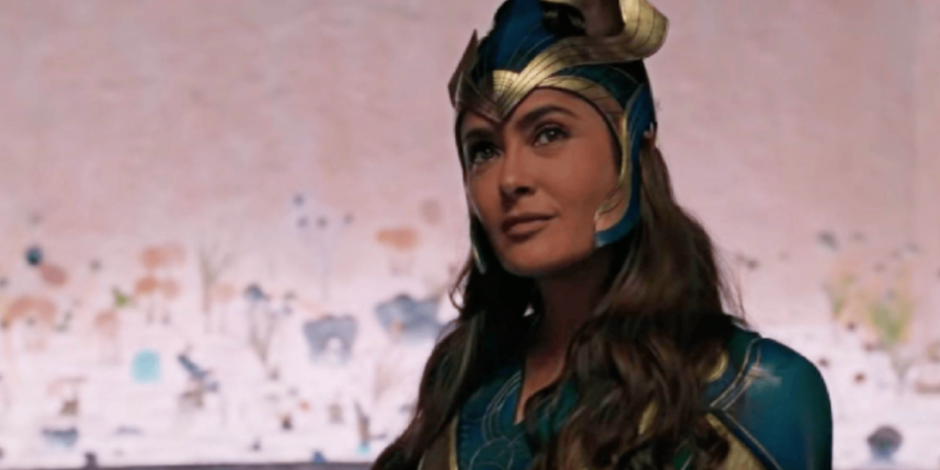 Salma Hayek reveló que lloró cuando se puso el traje de superheroína en Eternals