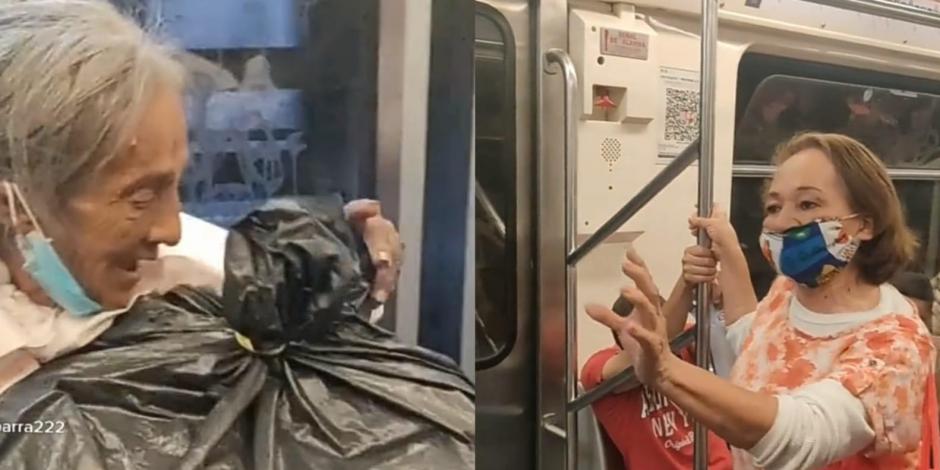 Ante el "exorcismo" en el Metro de la CDMX, los pasajeros no detuvieron a la mujer.