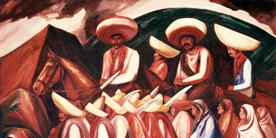 "Zapatistas" (1931), de José Clemente Orozco.