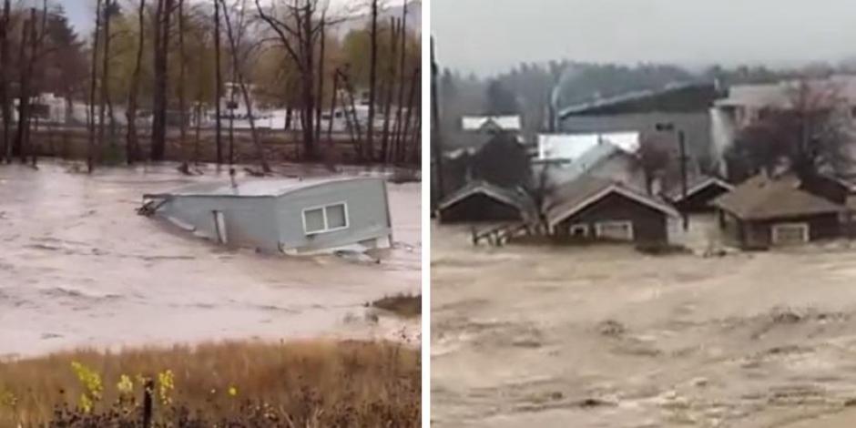 La lluvia y deslizamientos de tierra en Canadá ha obligado al desalojo de miles de personas