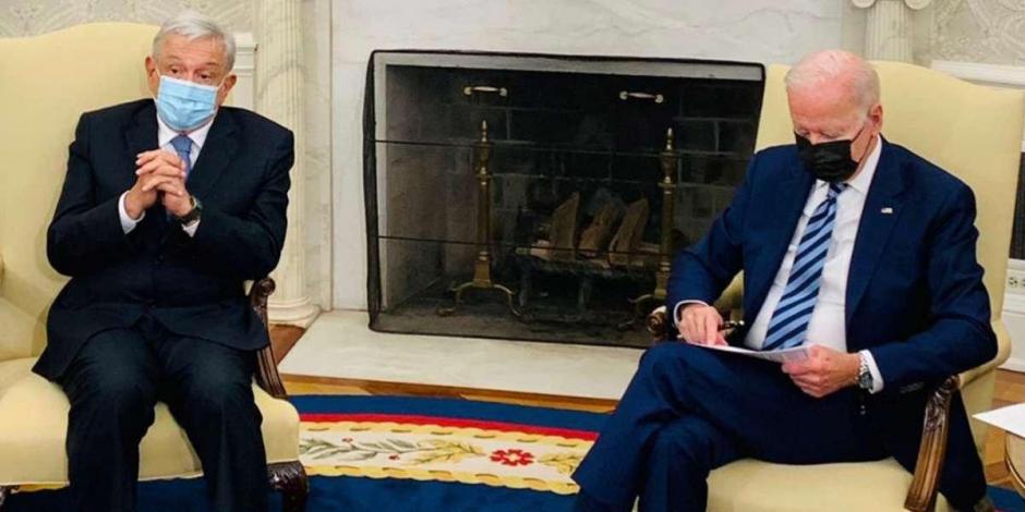 "En realidad, señor presidente, ya no usamos expresiones como "nuestros amigos del sur", dijo Joe Biden ante AMLO durante la reunión bilateral..