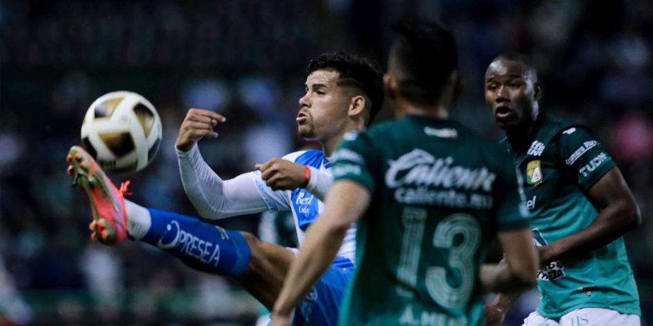 Una acción del León vs Puebla de la Liga MX