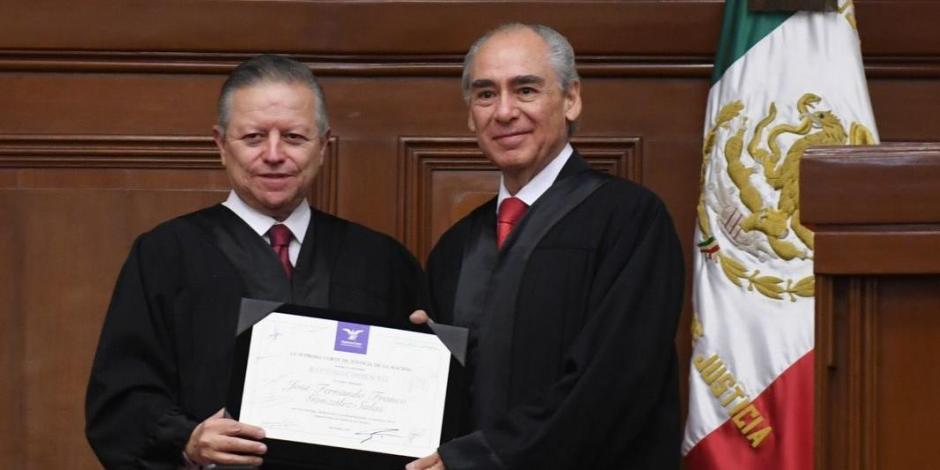 El presidente de la SCJN, Arturo Zaldívar, calificó a Fernando Franco González como una persona intachable y un jurista de altura.