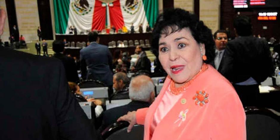 Carmen Salinas estuvo en las comisiones de Igualdad de Género, Radio y Televisión, así como de Salud
