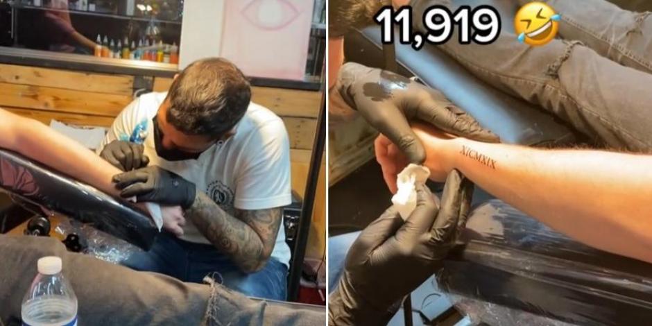 Un esposo solo quería un tatuaje con la fecha de su matrimonio en número romanos, pero ocurrió un error