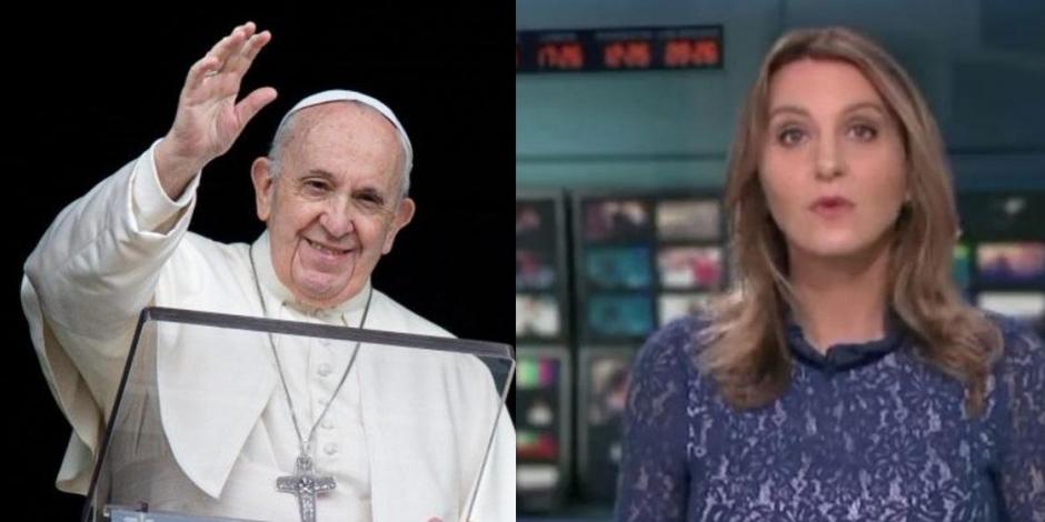 Una presentadora de noticias por televisión dijo por error que el Papa Francisco murió