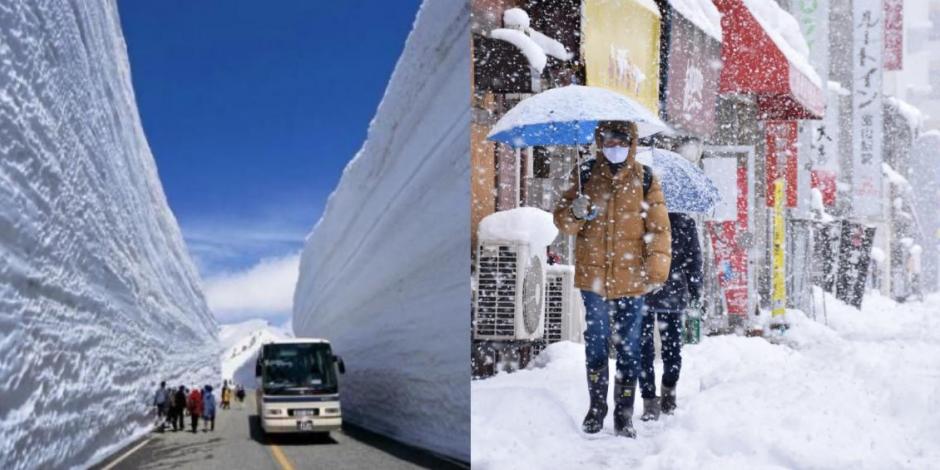 Japón registra la nevada más fuerte desde 1893 y en algunas zonas se temen avalanchas. Ala izquierda, el llamado "corredor de la nieve".