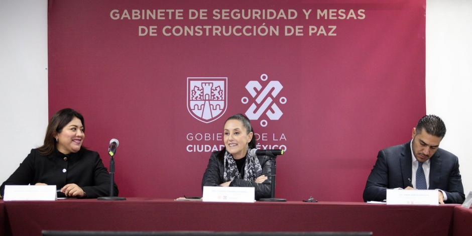 En la instalación del Gabinete de Seguridad y la Mesa de Construcción de Paz estuvo presente de la alcaldesa Tláhuac, Berenice Hernández Calderón