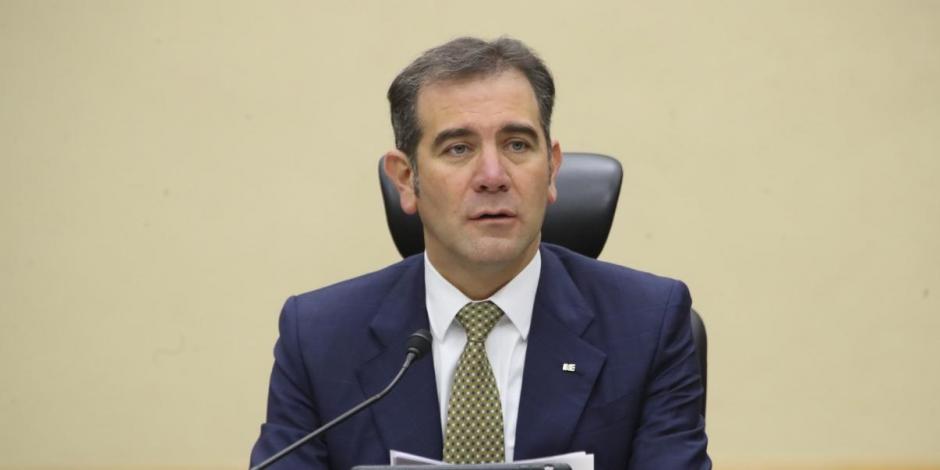 El consejero presidente del INE, Lorenzo Córdova