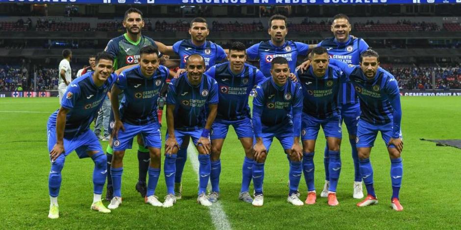 Futbolistas de Cruz Azul previo a su partido contra FC Juárez, en la Fecha 2 de la Liga MX, el pasado 15 de enero.