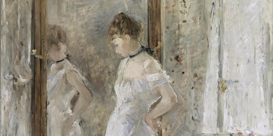 Berthe Morisot, El espejo psiqué, 1876.