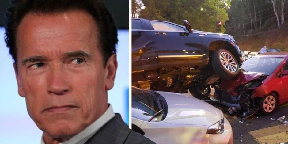 Arnold Schwarzenegger sufre devastador accidente automovilístico (VIDEO)