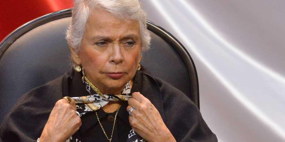 La senadora de Morena, Olga Sánchez Cordero, en imagen ed archico