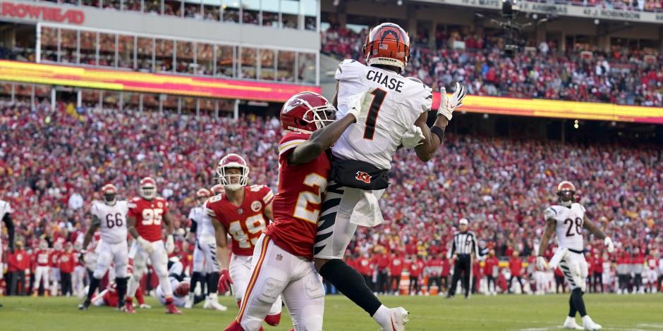 Una acción del Cincinnati Bengals vs Kansas City Chiefs de la NFL