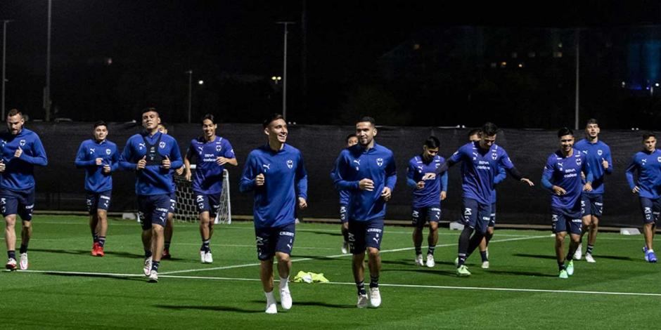 Monterrey en un entrenamiento previo al Mundial de Clubes.