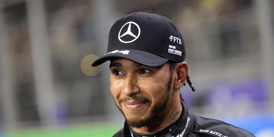 Lewis Hamilton, piloto de Mercedes, después de ganar la pole position para el GP de Arabia Saudita de F1, en diciembre pasado.