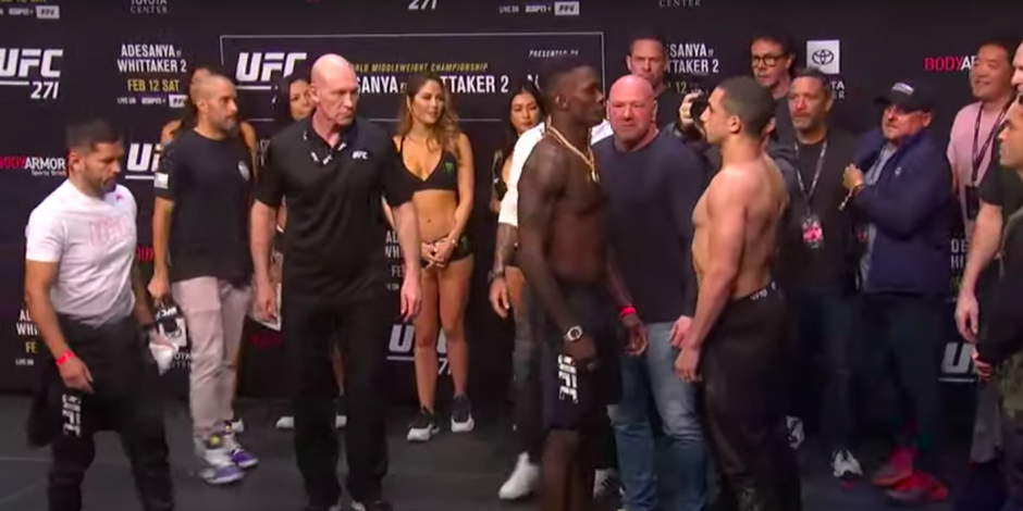 Israel Adesanya y Robert Whittaker se enfrentan en UFC 271 por el cinturón de peso medio.