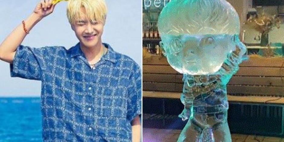 J-Hope de BTS cumple años y las ARMY lo honran con escultura de hielo