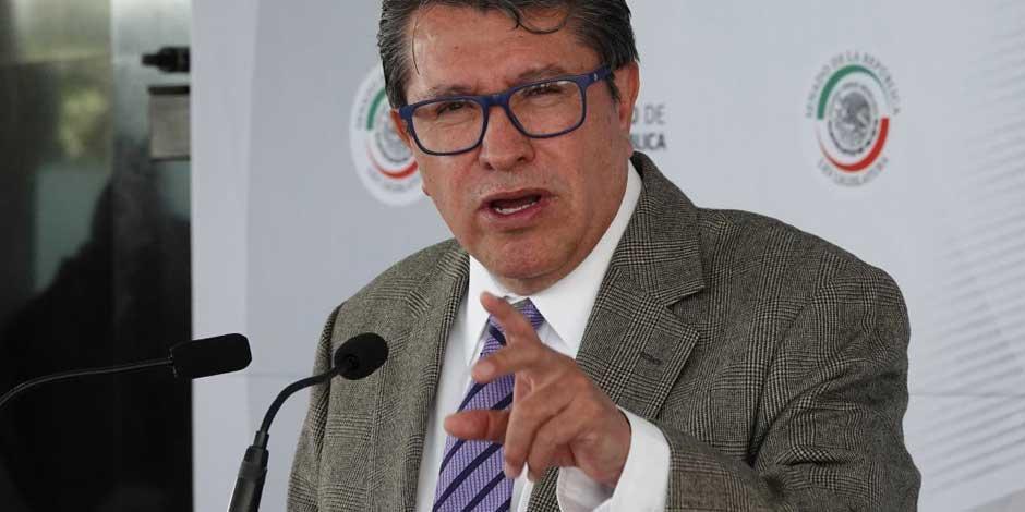 Líder de los senadores de Morena, Ricardo Monreal