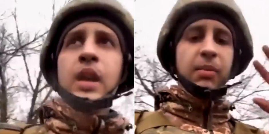 Soldado de Ucrania se despide de sus padres a través de un video en redes sociales.
