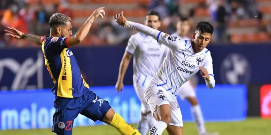 Monterrey y Atlético de San Luis empataron 1-1 en el pasado Grita México Apertura 2021.
