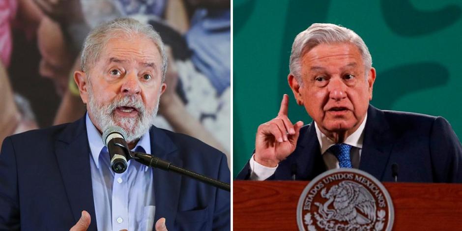 Lula da Silva, expresidente de Brasil y Andrés Manuel López Obrador, Presidente de México.