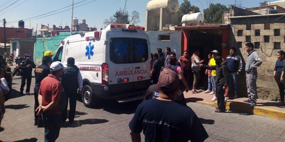 El herido fue trasladado al Hospital Regional de Alta Especialidad de Zumpango