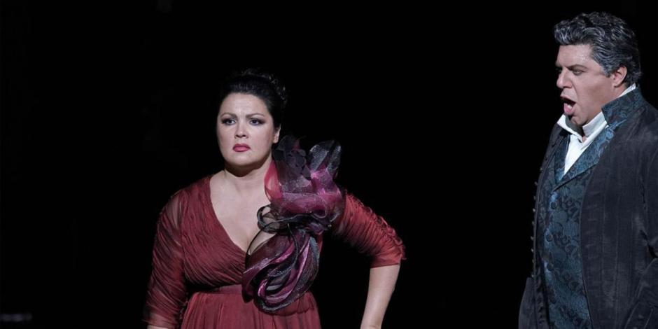 La cantante de ópera Anna Netrebko, en una función de Tosca.