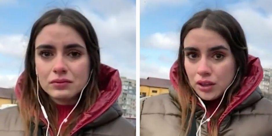La reportera compartió que uno de sus compañeros le pidió sacar a su hija de Ucrania.
