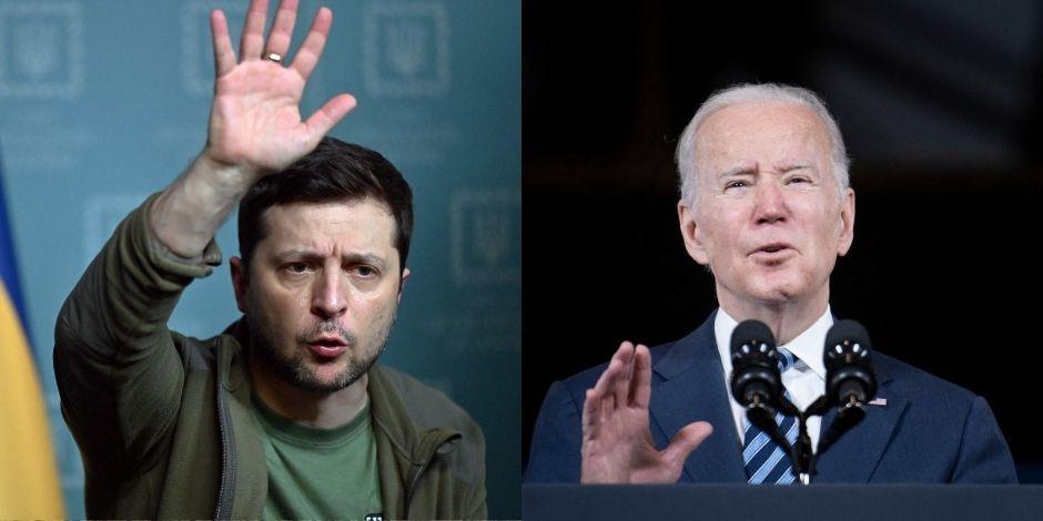 Biden debería venir a Ucrania para atestiguar invasión rusa: Zelenski.