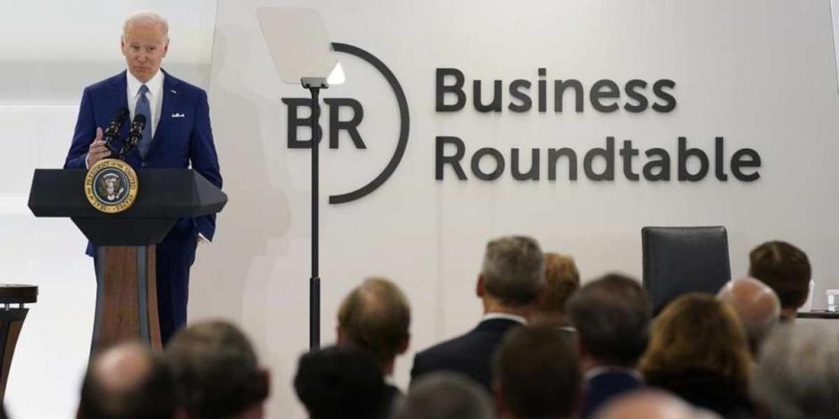 El presidente Joe Biden habló en la reunión trimestral de directores ejecutivos de Business Roundtable y advirtió sobre posibles ciberataques rusos.