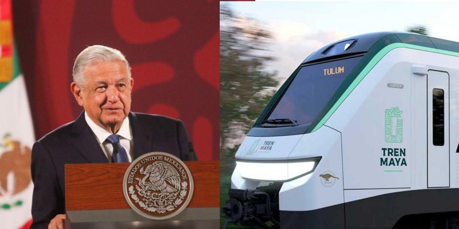 AMLO destacó que el Tren Maya fue sujeto a consulta; indicó que el tramo 5 estará a cargo de la Secretaría de la Defensa Nacional. 