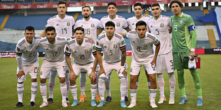 La Selección Mexicana previo a un duelo eliminatorio rumbo a Qatar 2022.