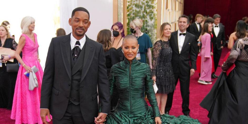Will Smith y Jada Pinkett Smith durante los premios Oscar 2022