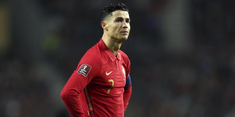 Cristiano Ronaldo lamenta una jugada durante el partido eliminatorio entre Macedonia y Portugal, el pasado 29 de marzo.