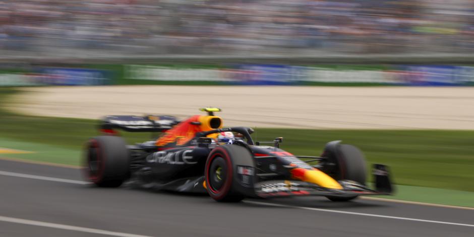 El monoplaza de Checo Pérez en el Circuito de Albert Park, sede del Gran Premio de Australia de F1.