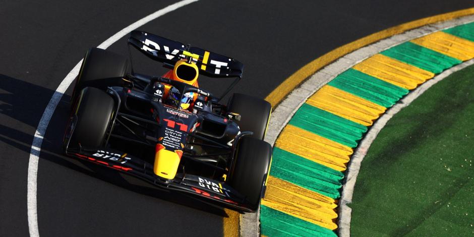 El Red Bull de Checo Pérez en el Gran Premio de Australia de F1.