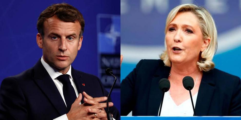 Va Macron a segunda ronda; disputará presidencia de nuevo con Le Pen