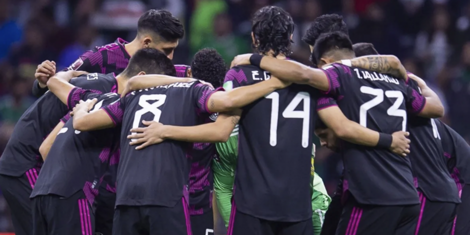 Jugadores de la Selección Mexicana antes de su último partido eliminatorio hacia Qatar 2022, el pasado 30 de marzo.