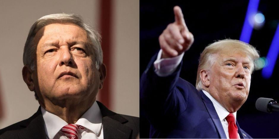 Andrés Manuel López Obrador, Presidente de México (izq.) votó a favor de que Trump (der.) pueda volver a usar Twitter.