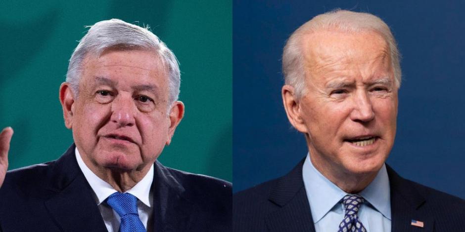 El Presidente Andrés Manuel López Obrador y su homólogo estadounidense Joe Biden.