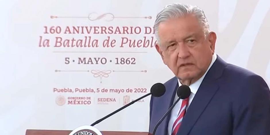 AMLO en la conmemoración del 160 Aniversario de la Batalla de Puebla