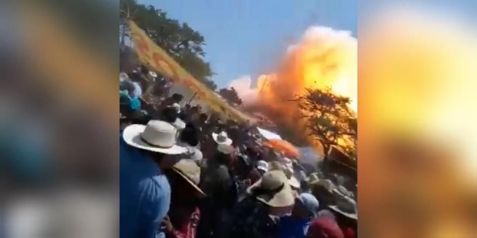Explosión de pirotecnia durante una fiesta religiosa en el municipio Francisco I. Madero, en Hidalgo, dejó 15 personas lesionadas.