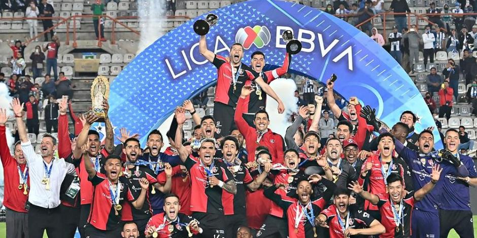 Atlas celebra el bicampeonato de la Liga MX obtenido en el Clausura 2022